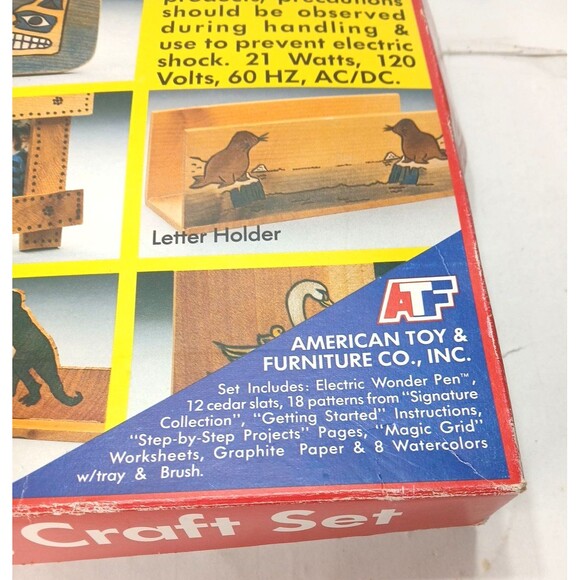 168 Woodburning Craft Set Featuring ATF Wonder Pen Vintage 1987 Extra Pen Tips - Picture 4 of 13